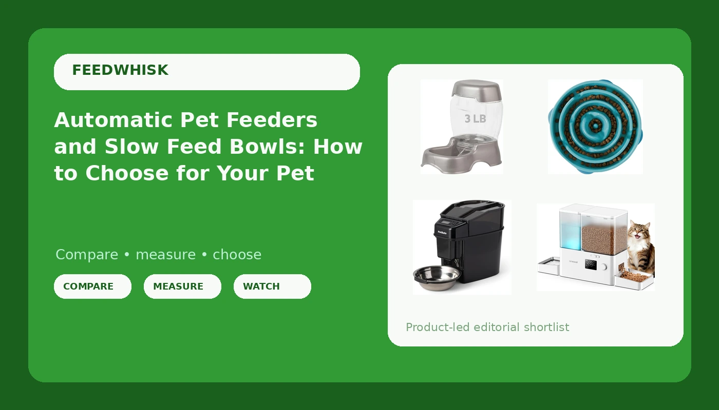 Automatic Pet Feeders and Slow Feed Bowls: How to Choose for Your Pet