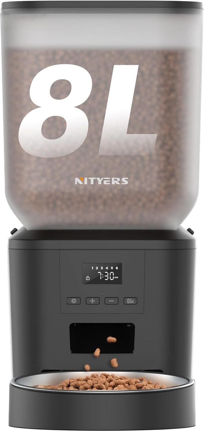 Automatic Dog Feeder - 8L/34 Cups (B0GWZN3RV6)